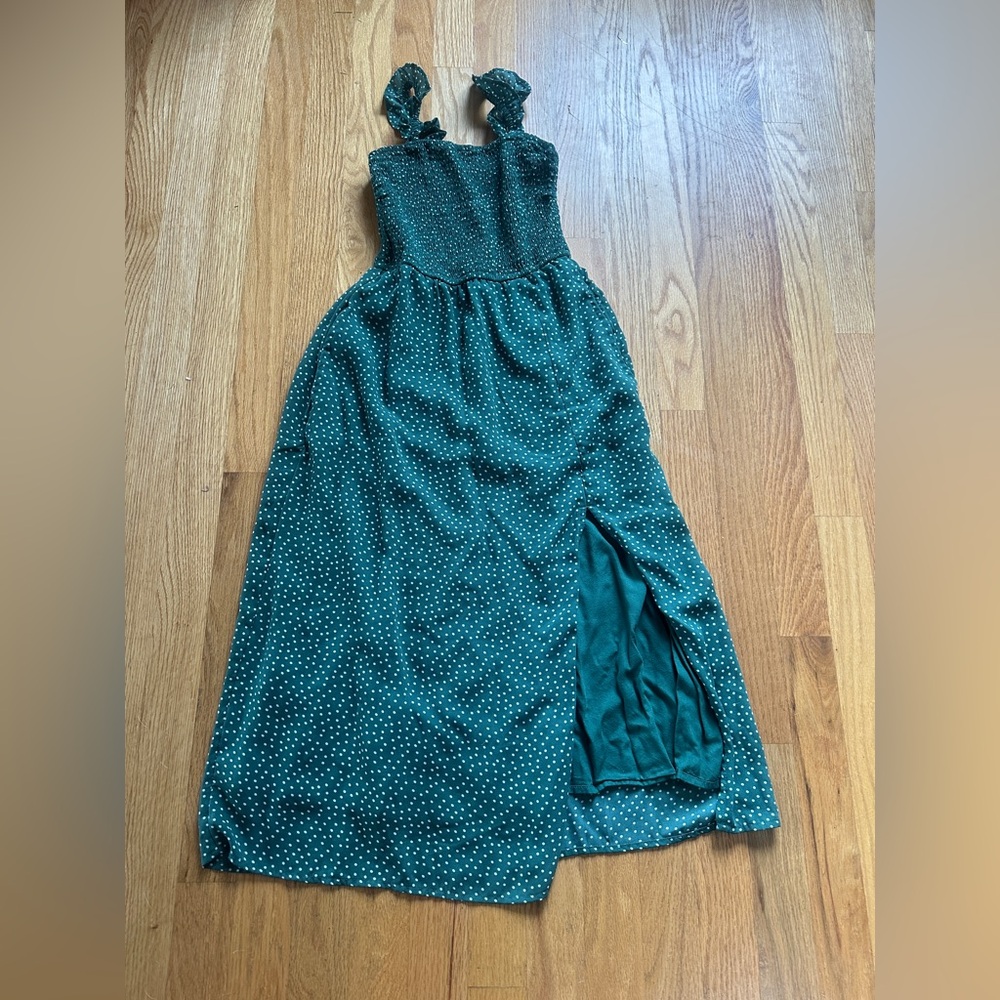 Abercrombie & Fitch Green Polka Dot Dress